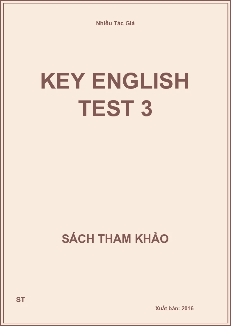 Key English test 3