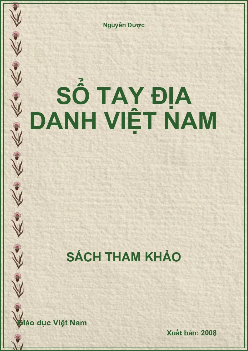 Sổ tay địa danh Việt Nam