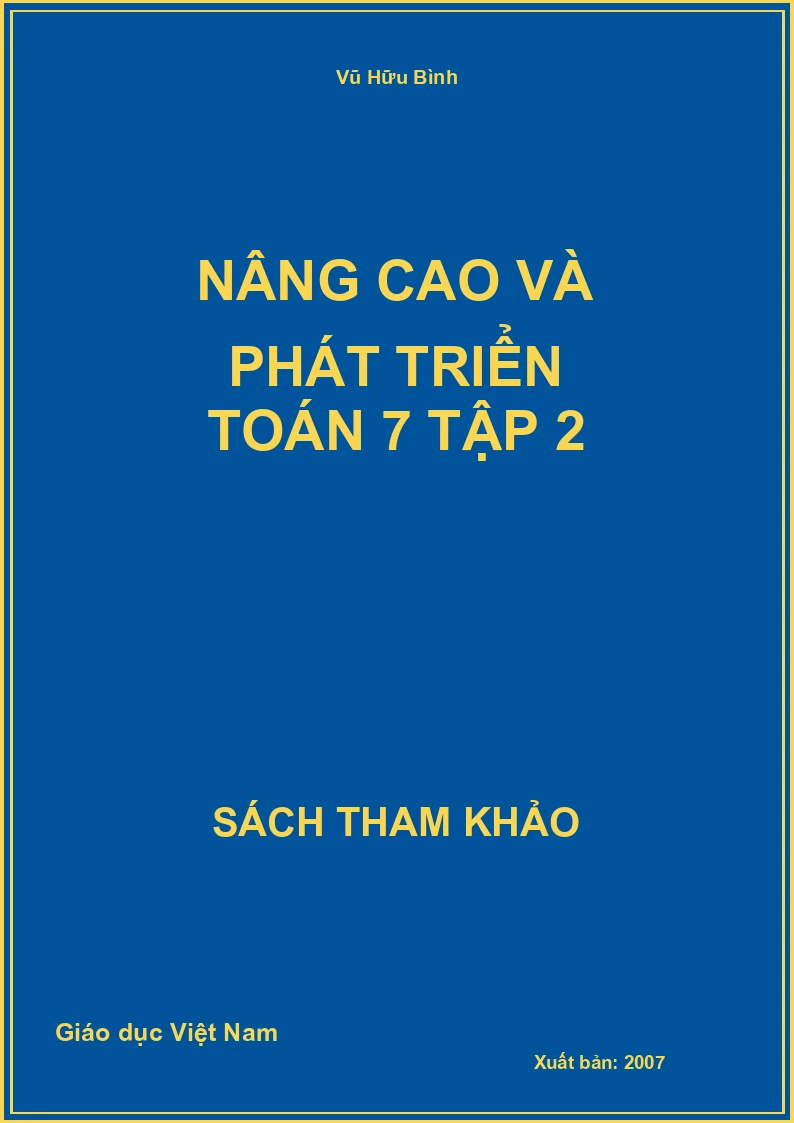 Nâng cao và phát triển toán 7 tập 2