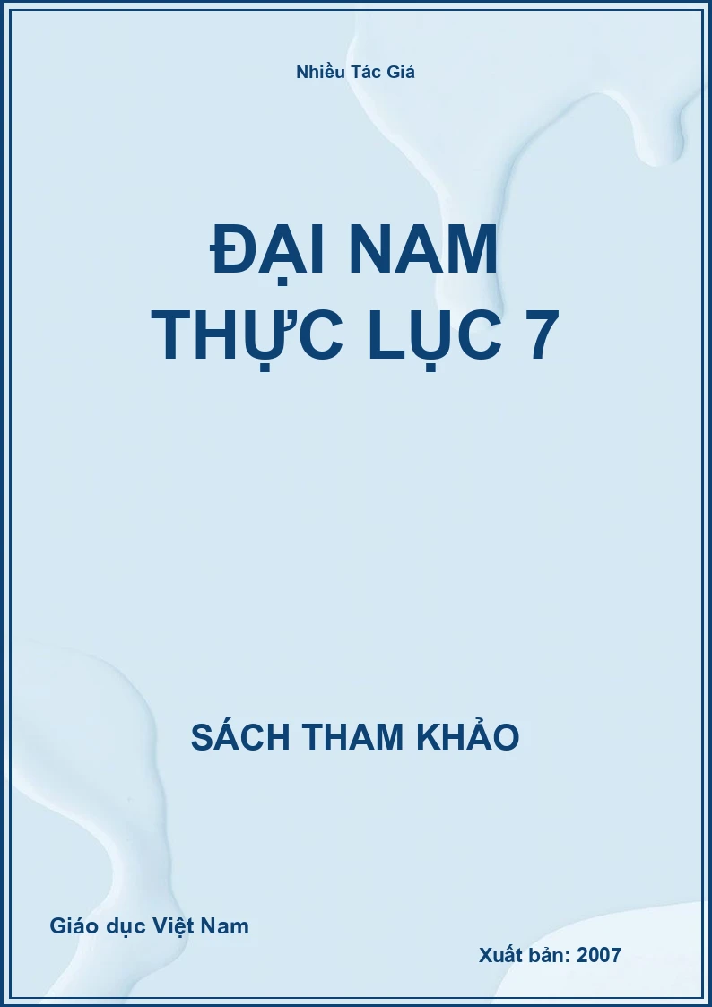Đại Nam thực lục 7