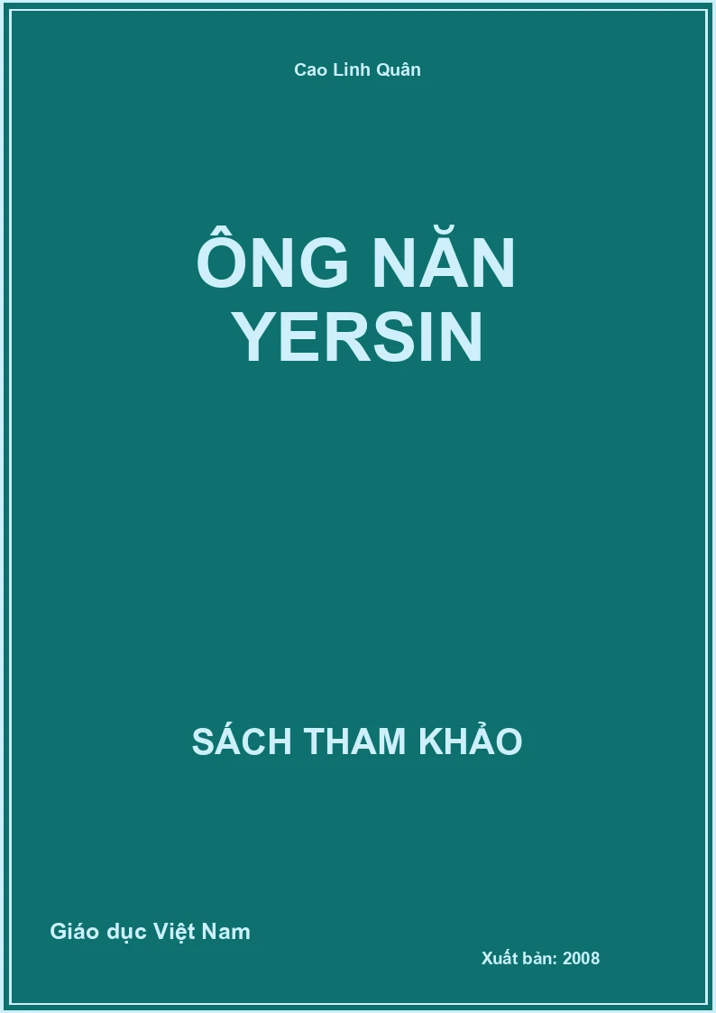 Ông năn Yersin