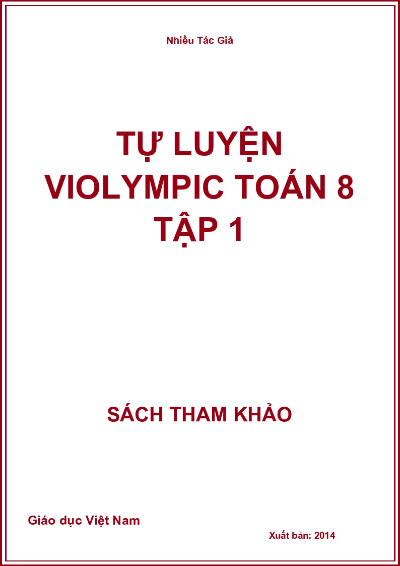 Tự luyện Violympic Toán 8 tập 1