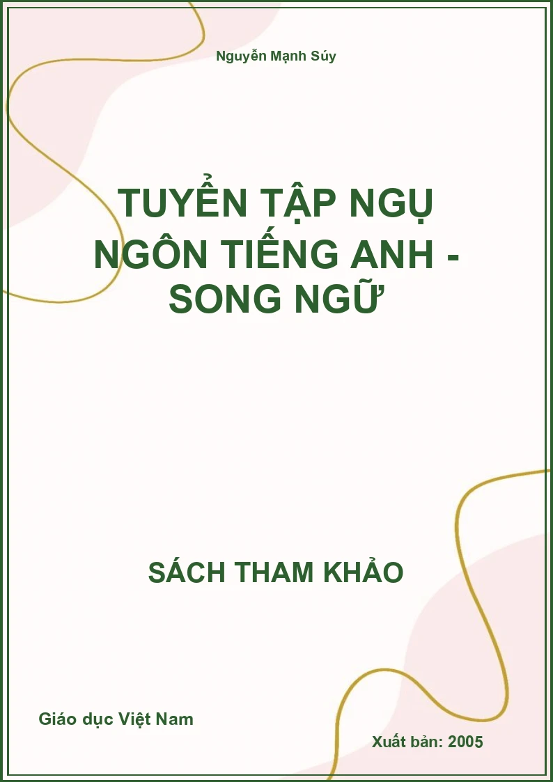 Tuyển tập ngụ ngôn tiếng anh - song ngữ