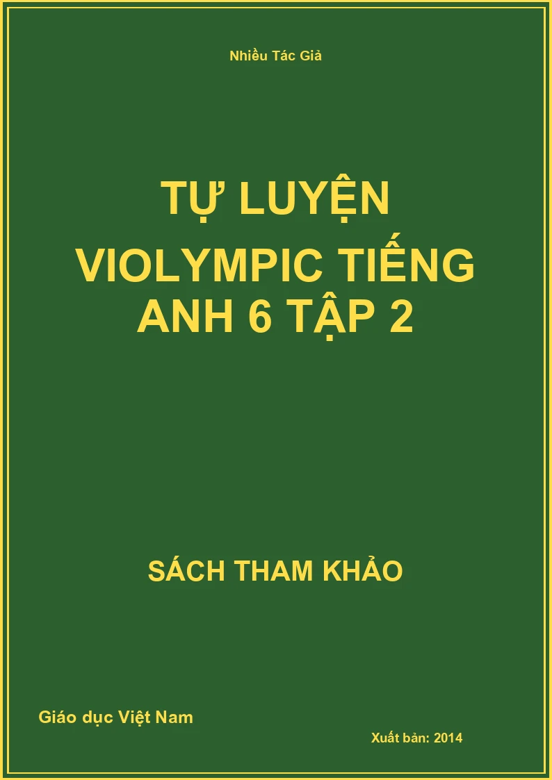 Tự luyện Violympic Tiếng anh 6 tập 2