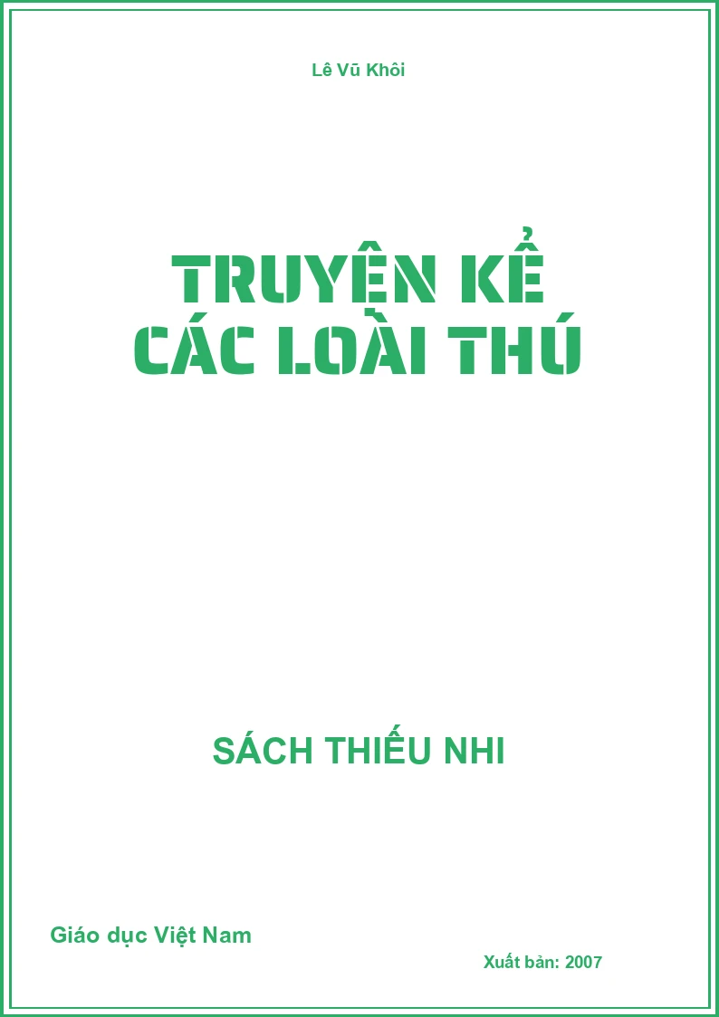 Truyện kể các loài thú