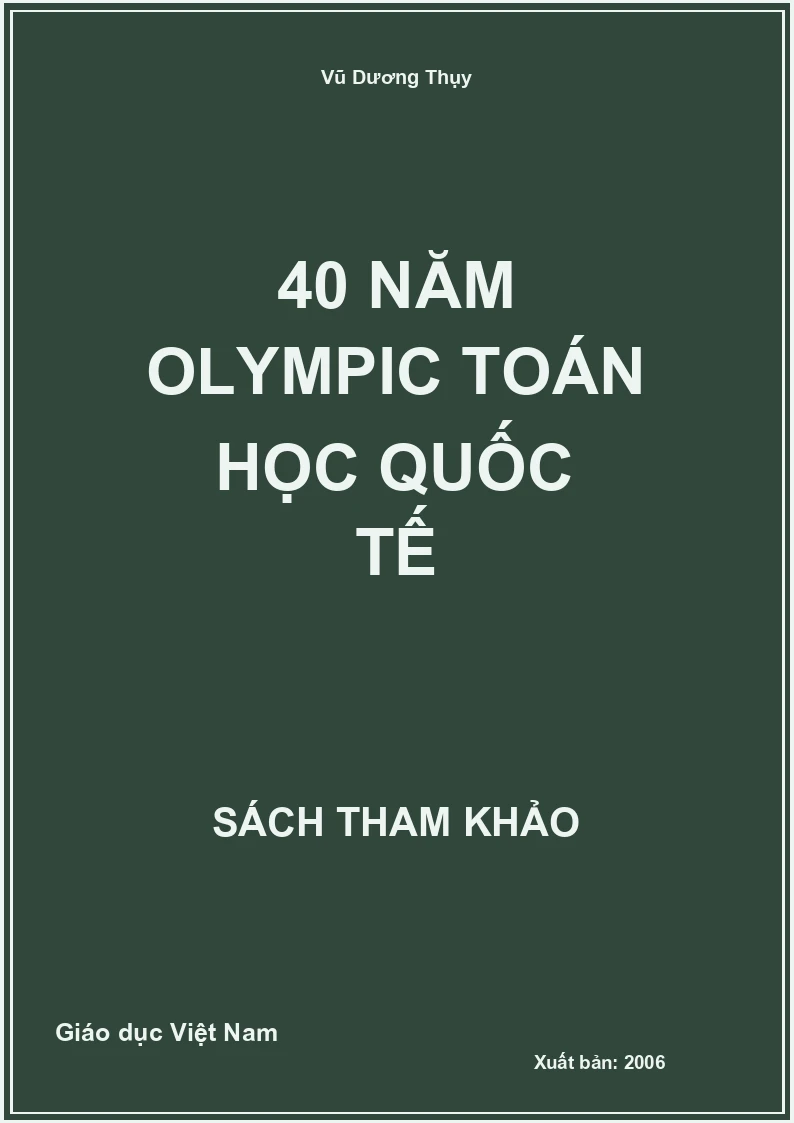 40 năm Olympic toán học quốc tế