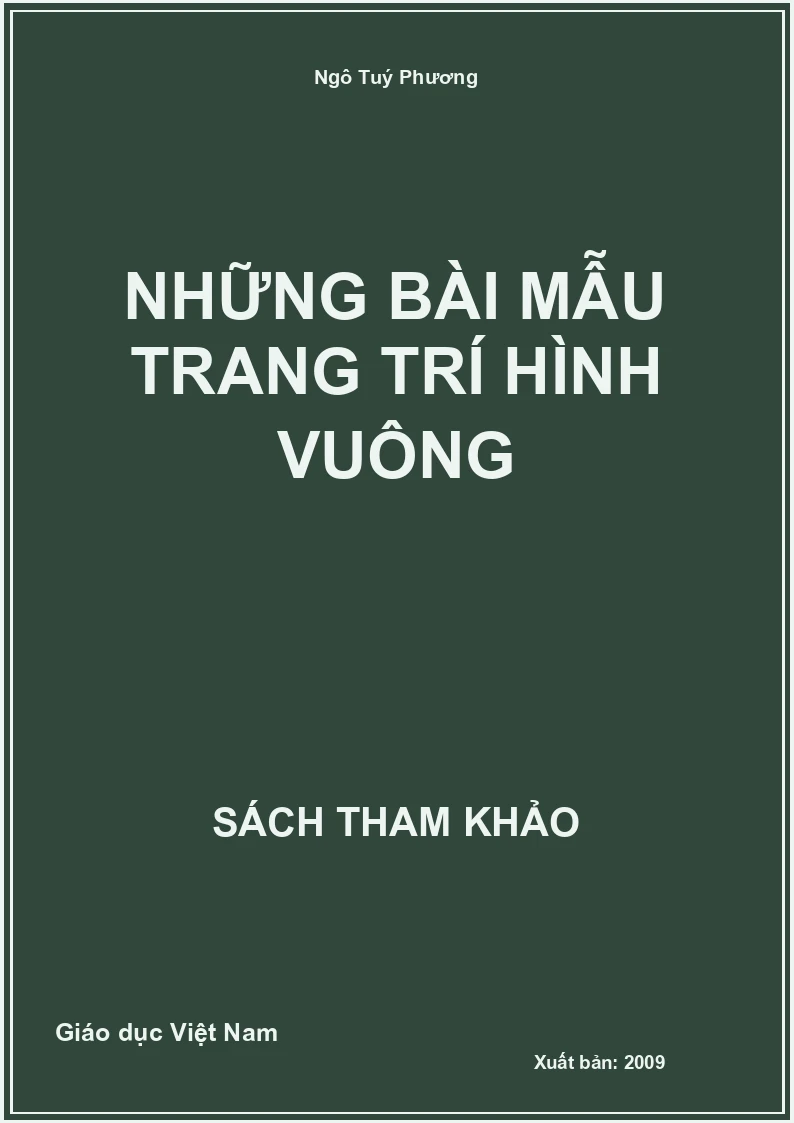 Những bài mẫu trang trí hình vuông