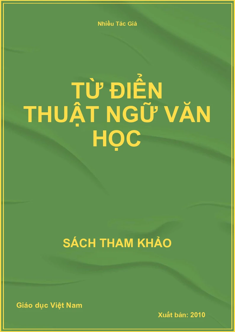 Từ điển thuật ngữ văn học