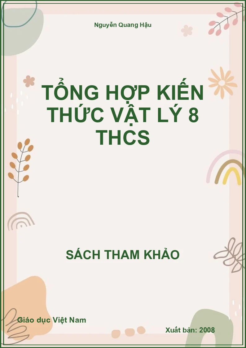 Tổng hợp kiến thức vật lý 8 THCS