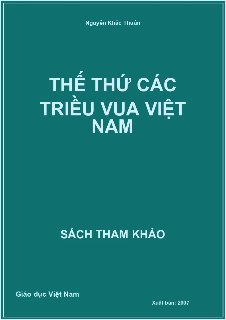 Thế thứ các triều vua Việt Nam