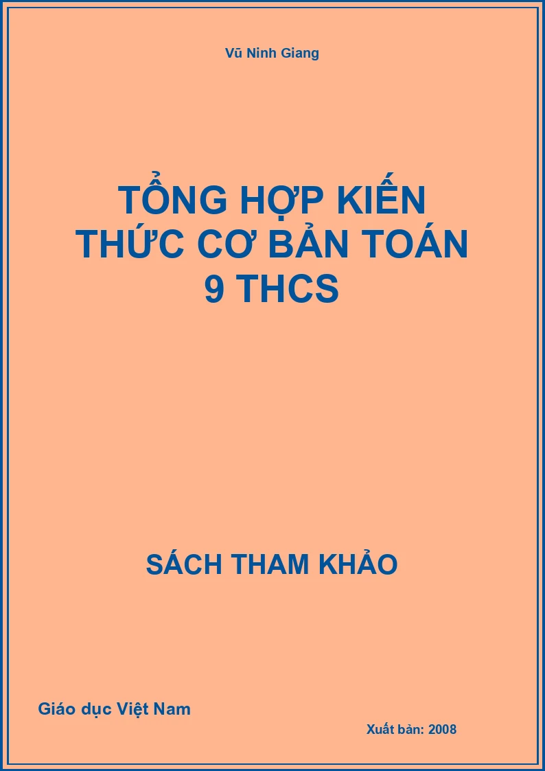 Tổng hợp kiến thức cơ bản toán 9 THCS