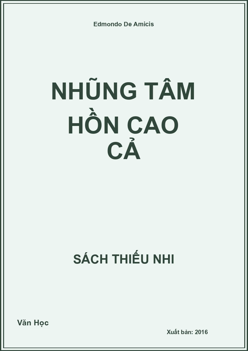 Nhũng tâm hồn cao cả