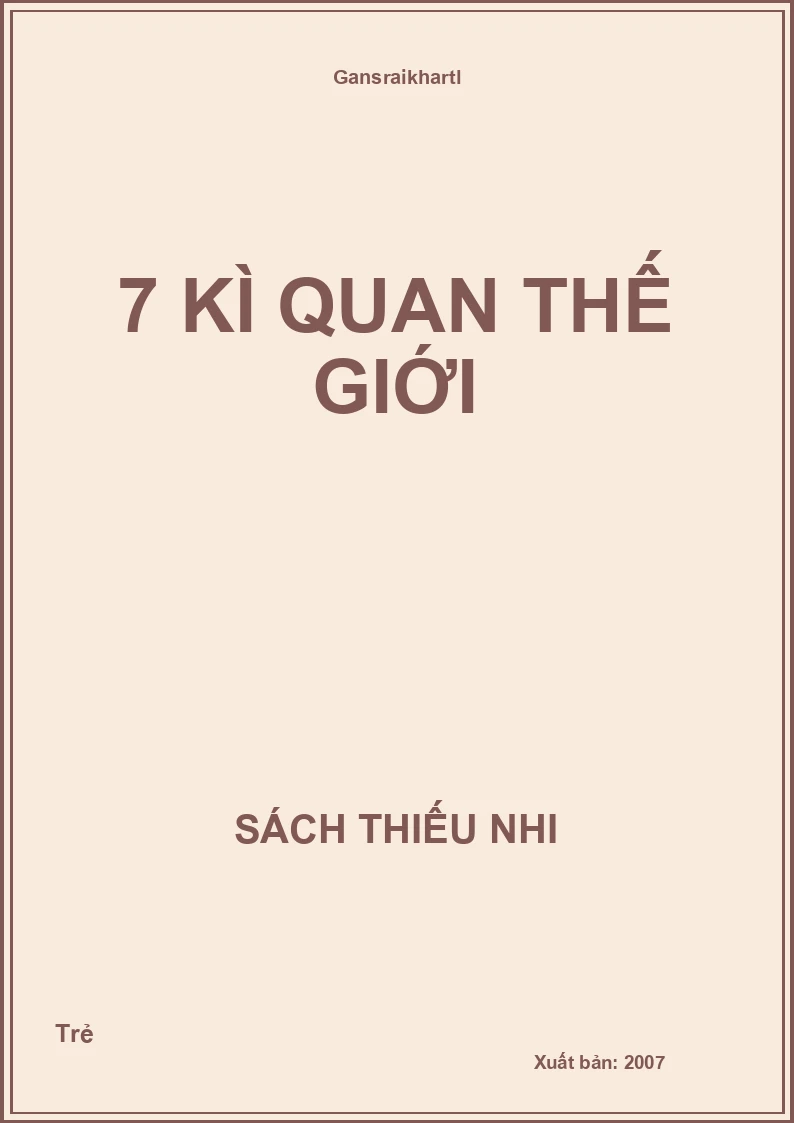 7 kì quan thế giới