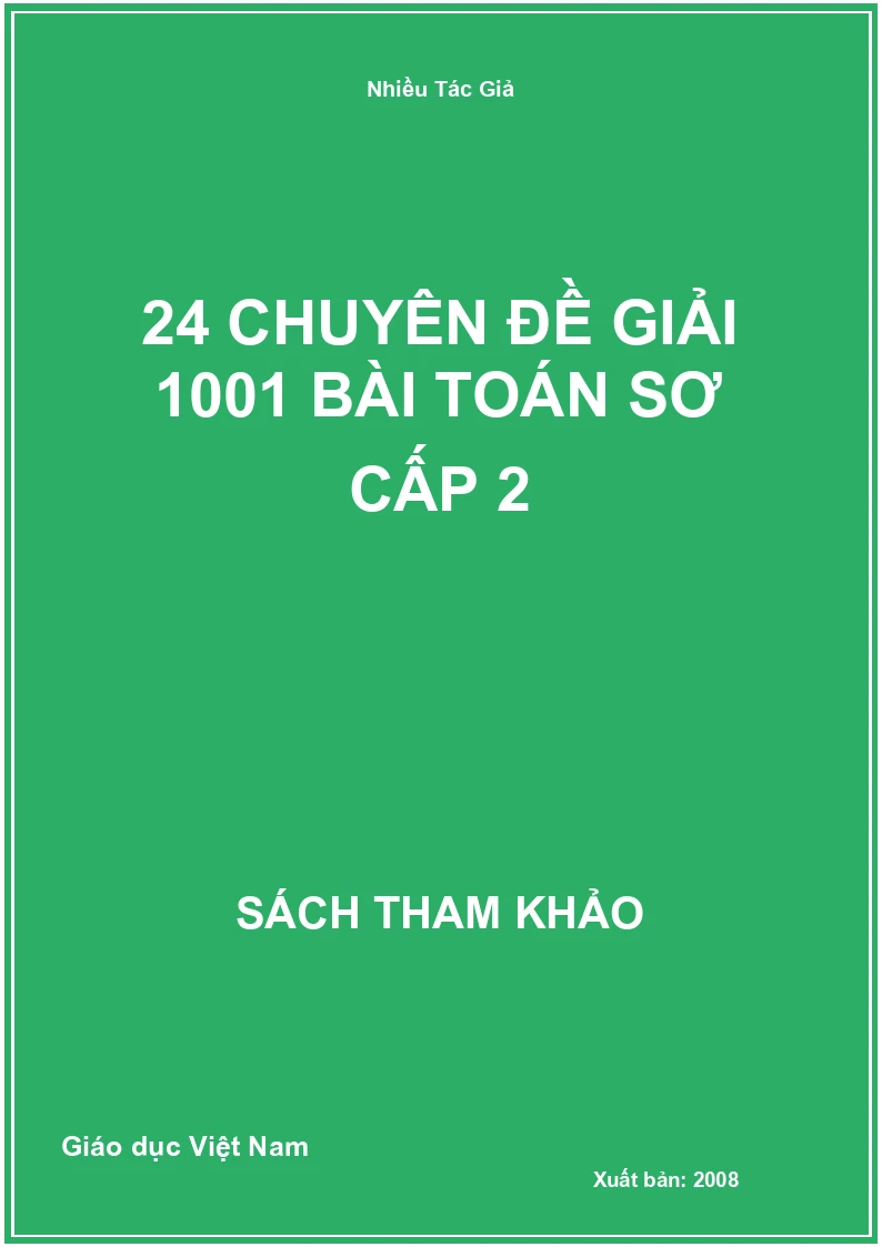 24 chuyên đề giải 1001 bài toán sơ cấp 2