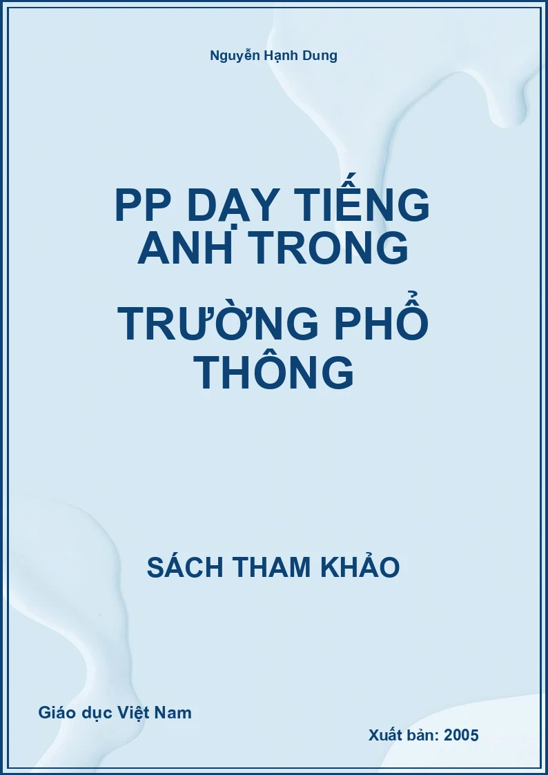 PP dạy tiếng anh trong trường phổ thông