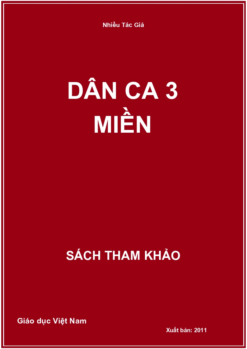 Dân ca 3 miền