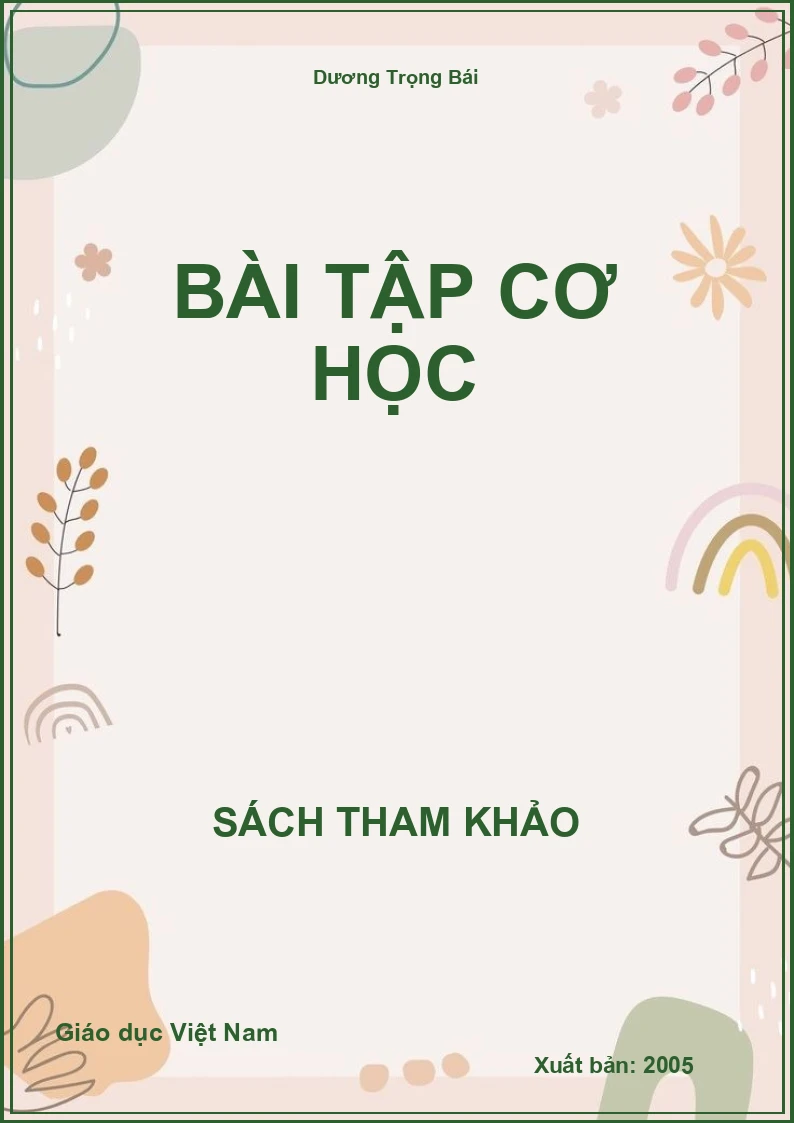 Bài tập cơ học