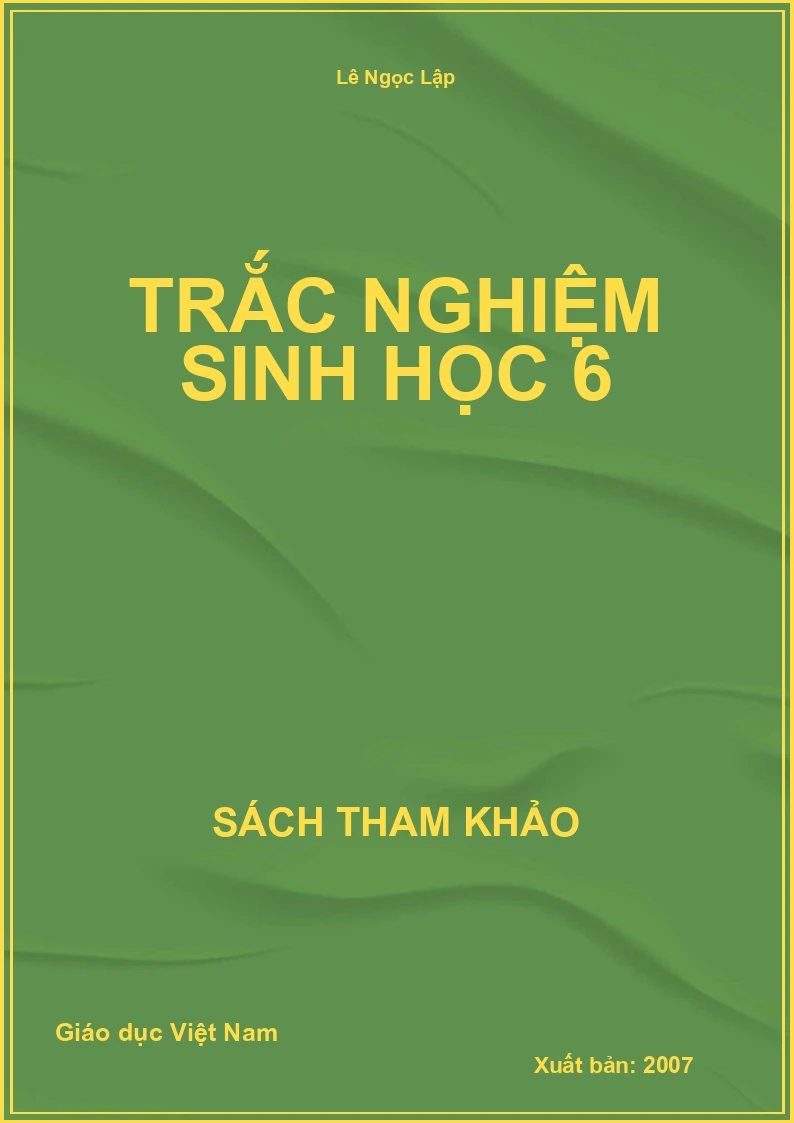 Trắc nghiệm sinh học 6