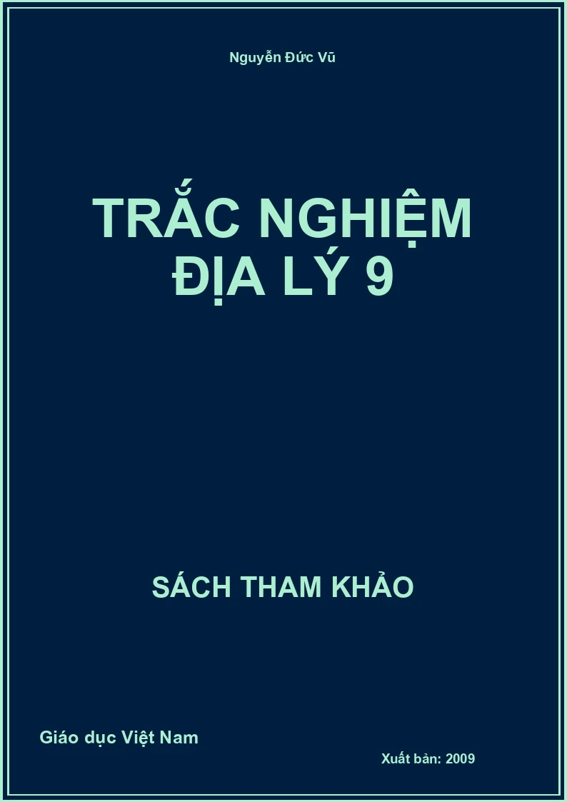 Trắc nghiệm địa lý 9