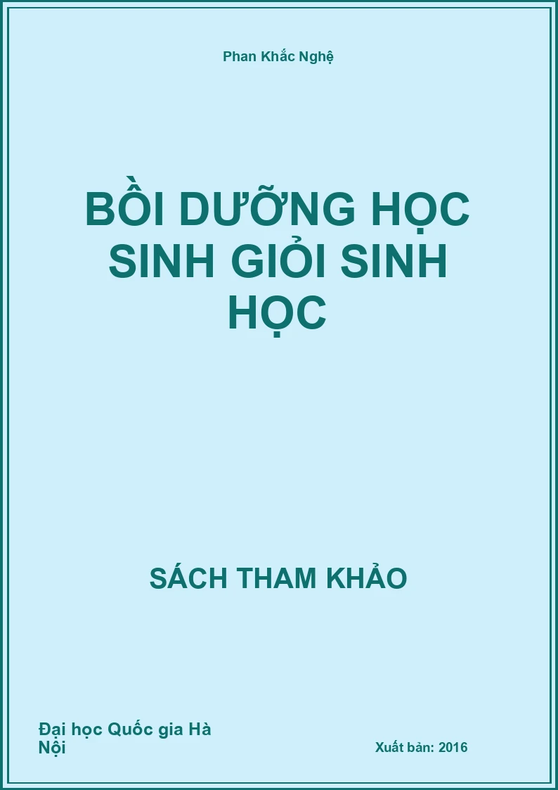 Bồi dưỡng học sinh giỏi sinh học