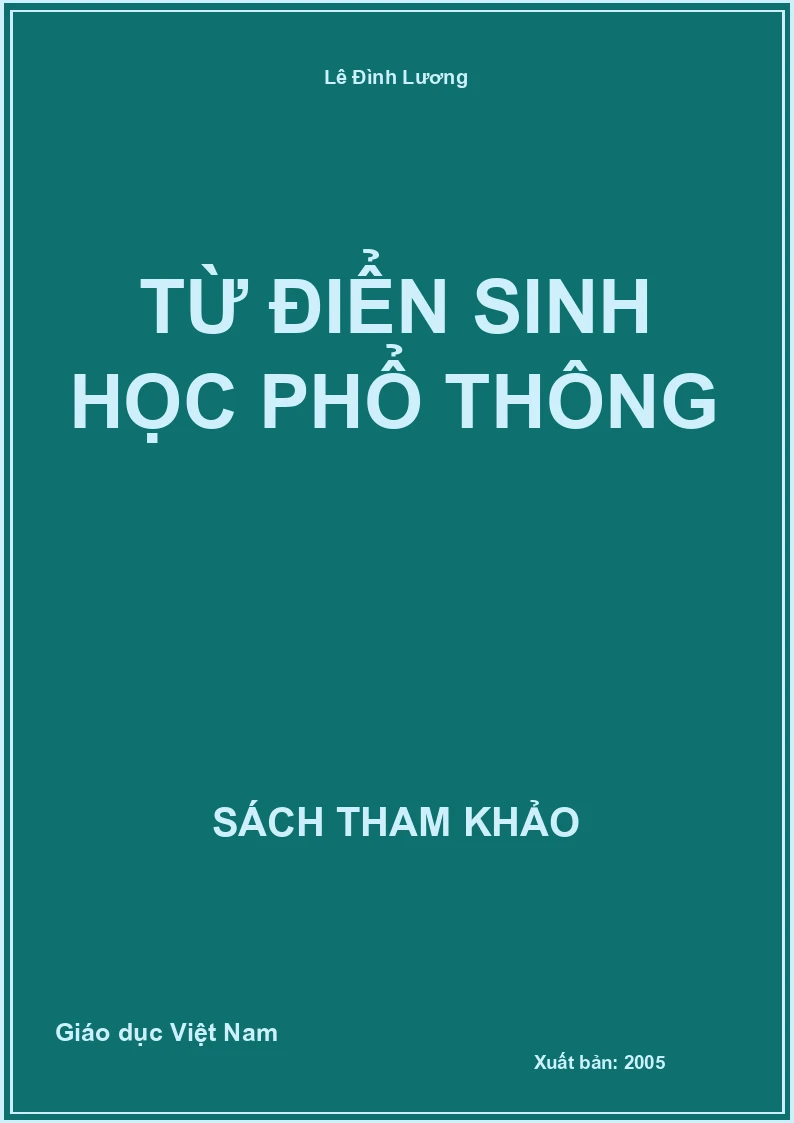 Từ điển sinh học phổ thông