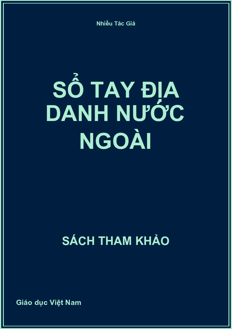 Sổ tay địa danh nước ngoài