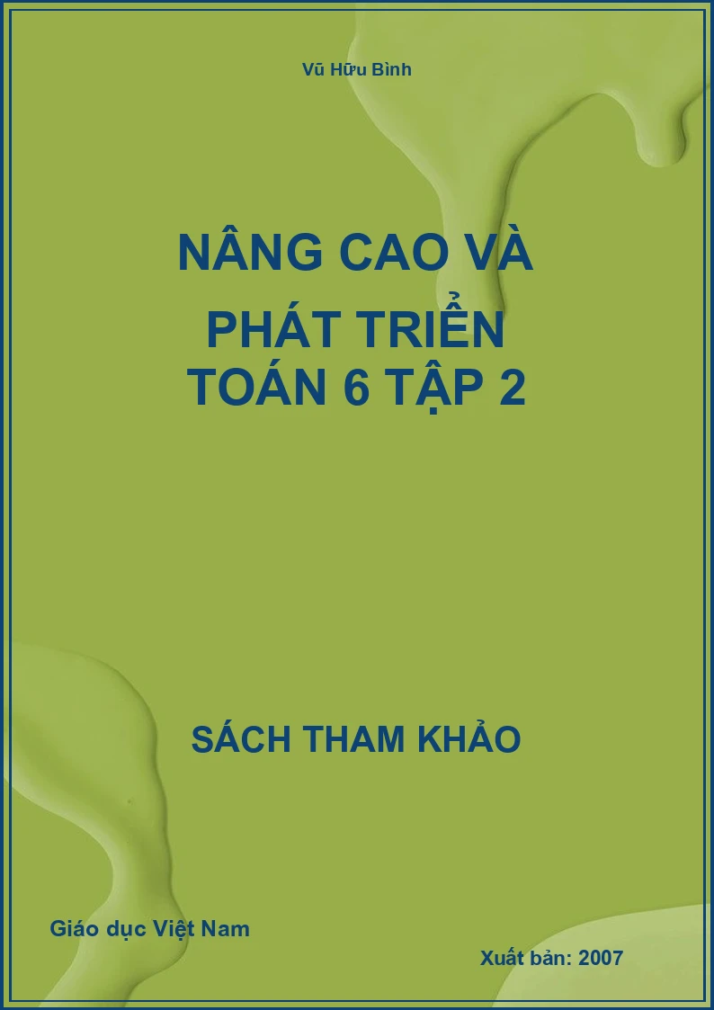 Nâng cao và phát triển toán 6 tập 2