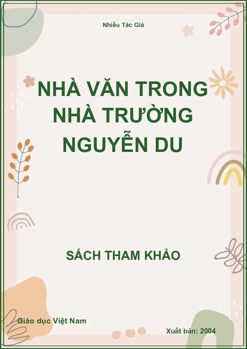 Nhà văn trong nhà trường Nguyễn Du