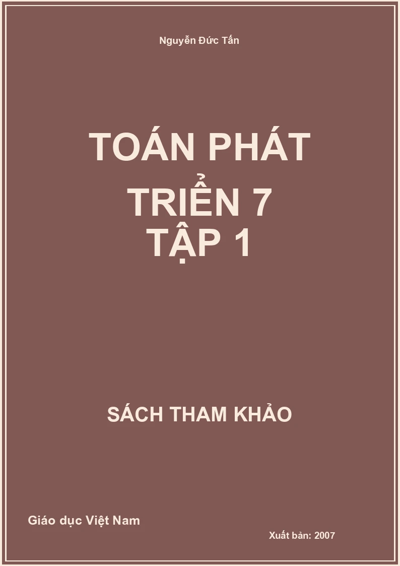 Toán phát triển 7 tập 1