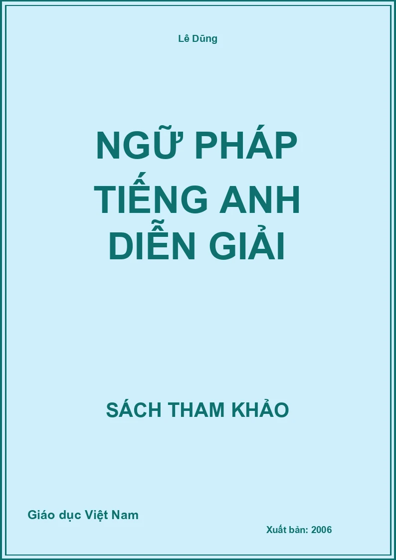 Ngữ pháp tiếng anh diễn giải