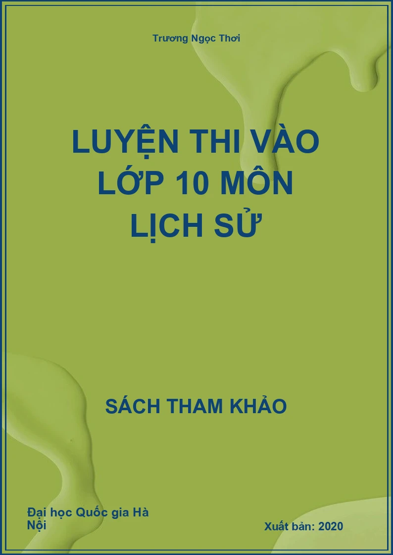 Luyện thi vào lớp 10 môn Lịch Sử