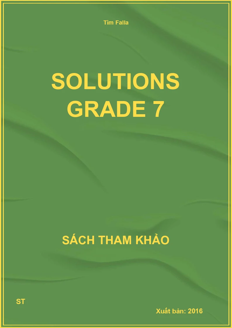 Solutions Grade 7