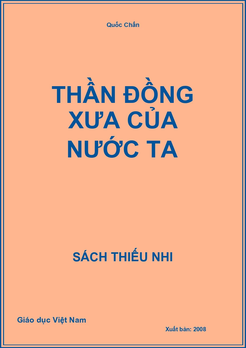 Thần đồng xưa của nước ta