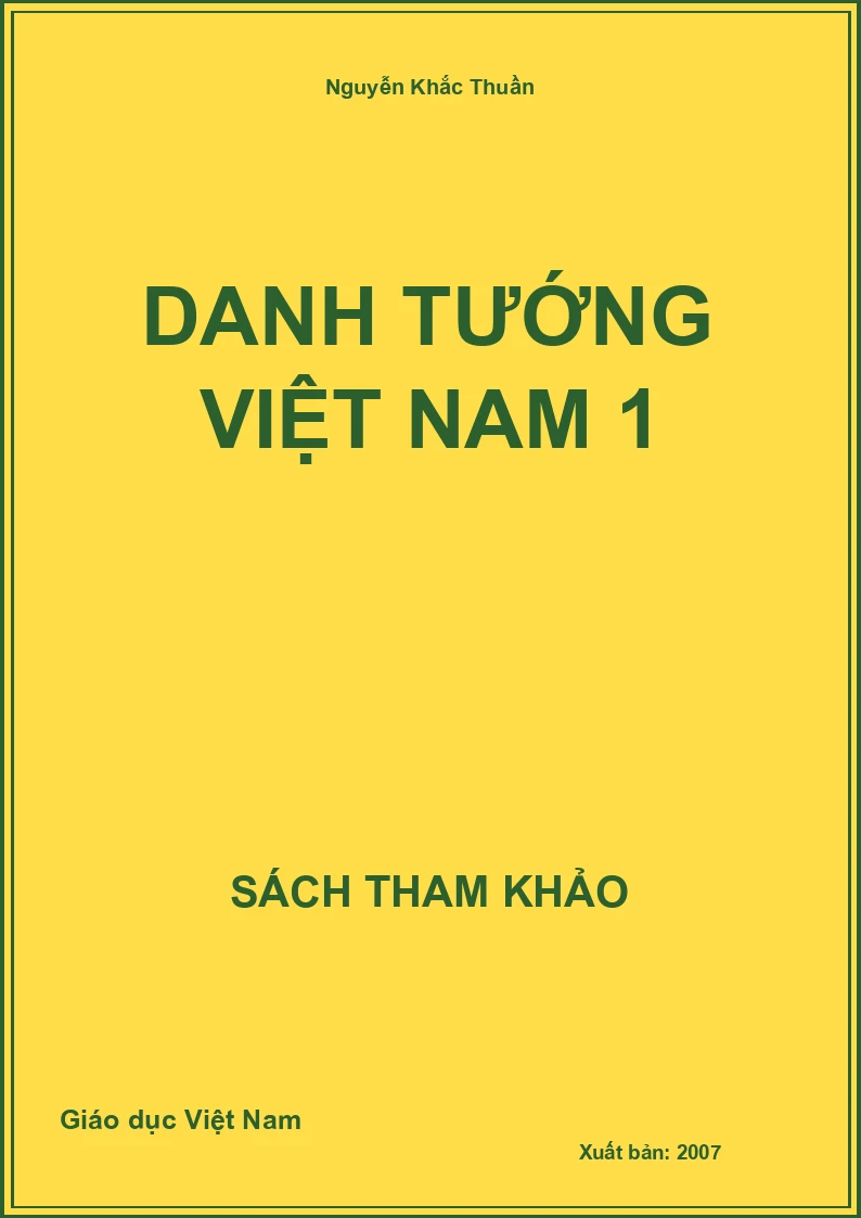 Danh tướng Việt Nam 1