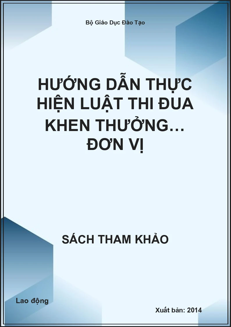 Hướng dẫn thực hiện luật thi đua khen thưởng… đơn vị