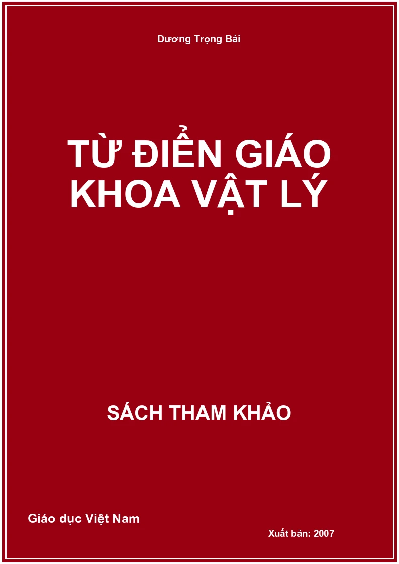 Từ điển giáo khoa vật lý