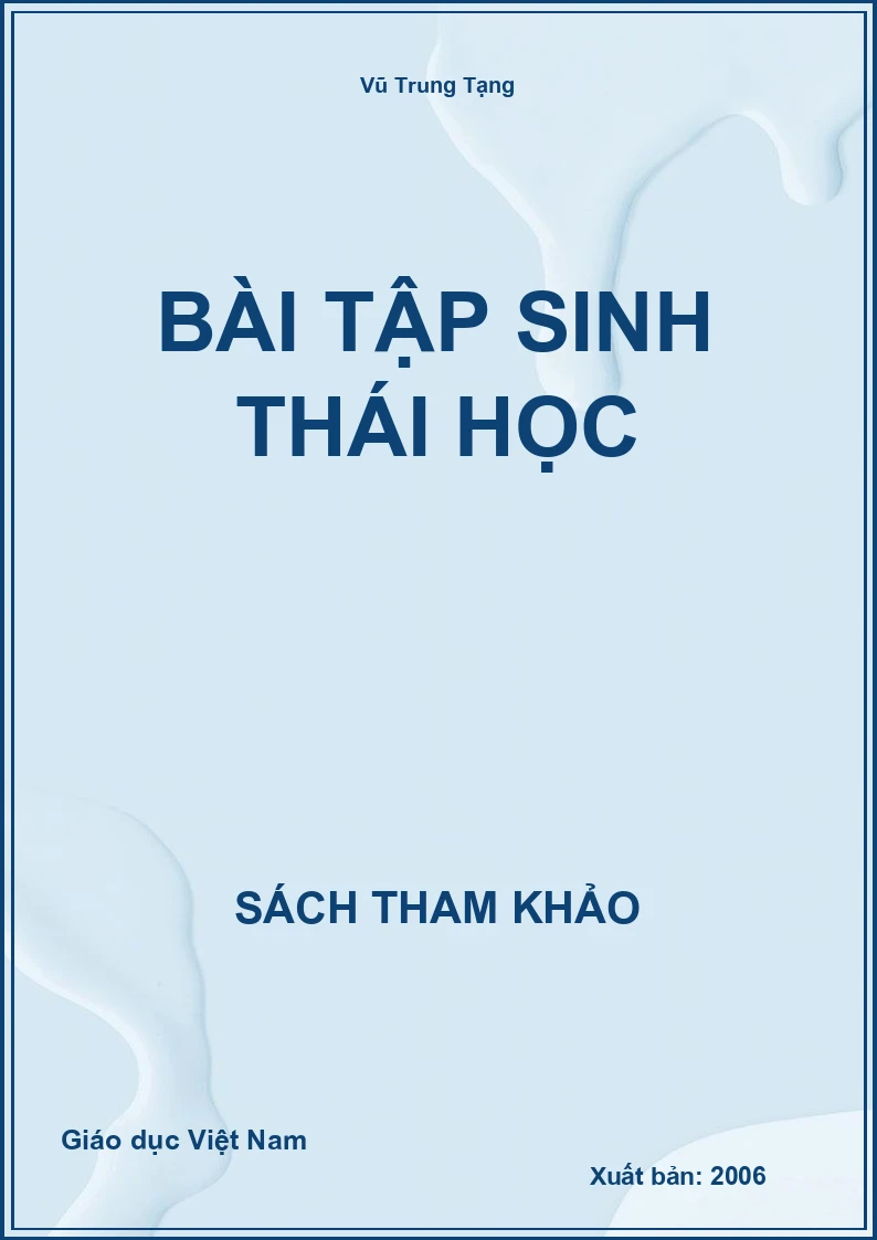 Bài tập sinh thái học