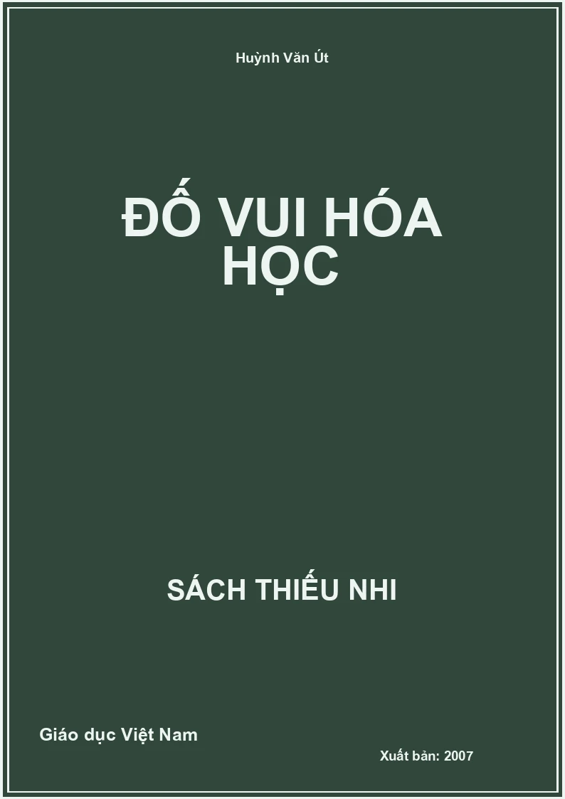 Đố vui hóa học