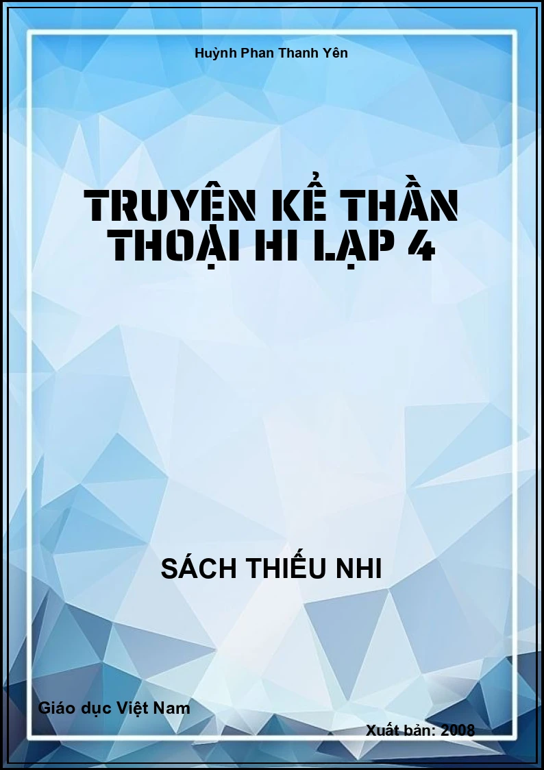 Truyện kể thần thoại Hi Lạp 4
