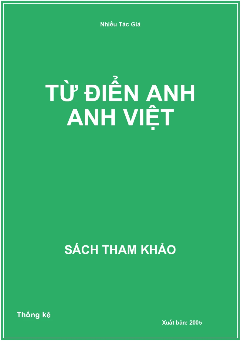 Từ điển Anh Anh Việt