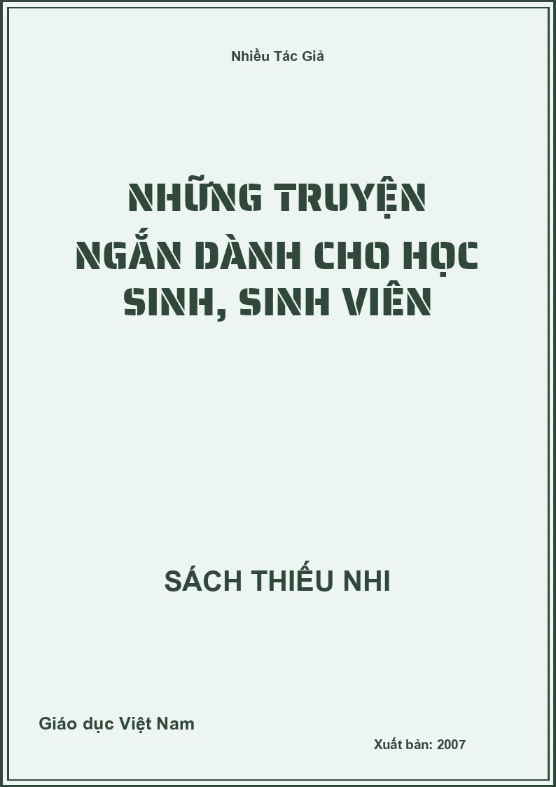 Những truyện ngắn dành cho học sinh, sinh viên