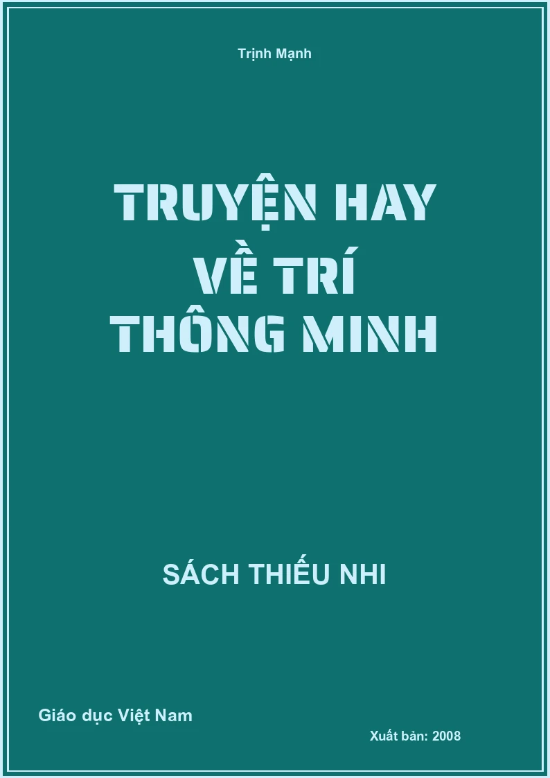 Truyện hay về trí thông minh