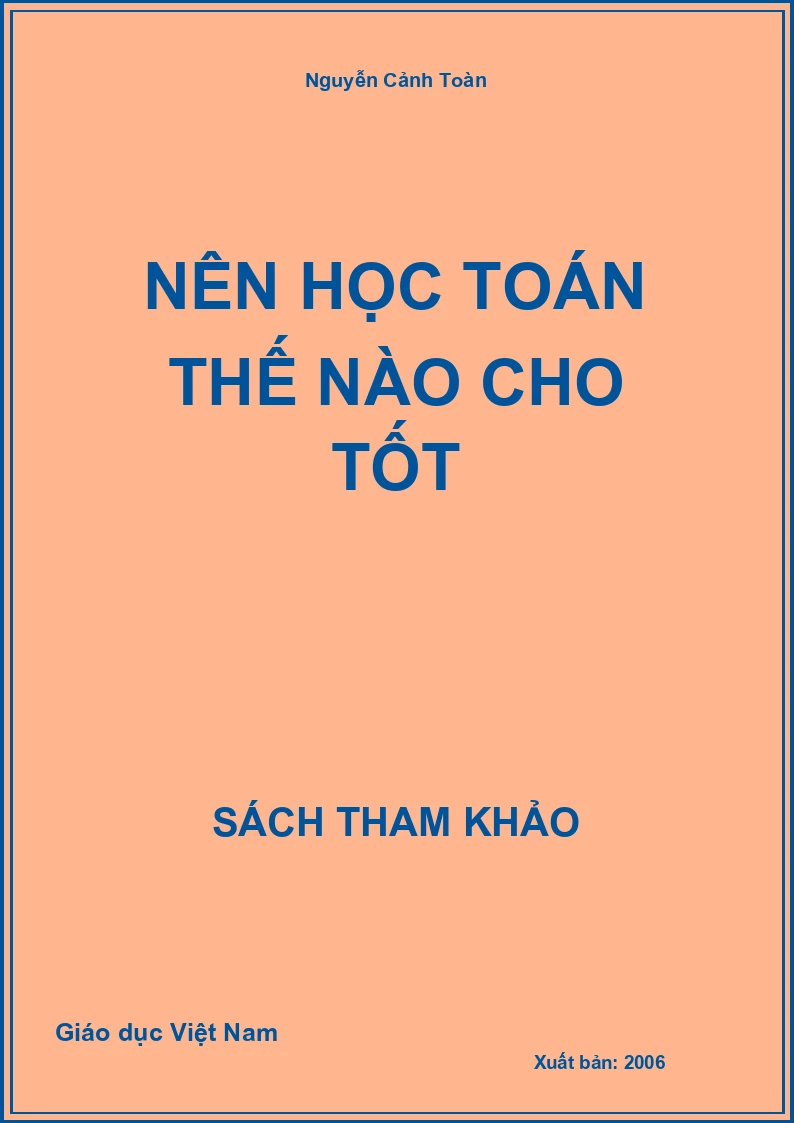 Nên học toán thế nào cho tốt