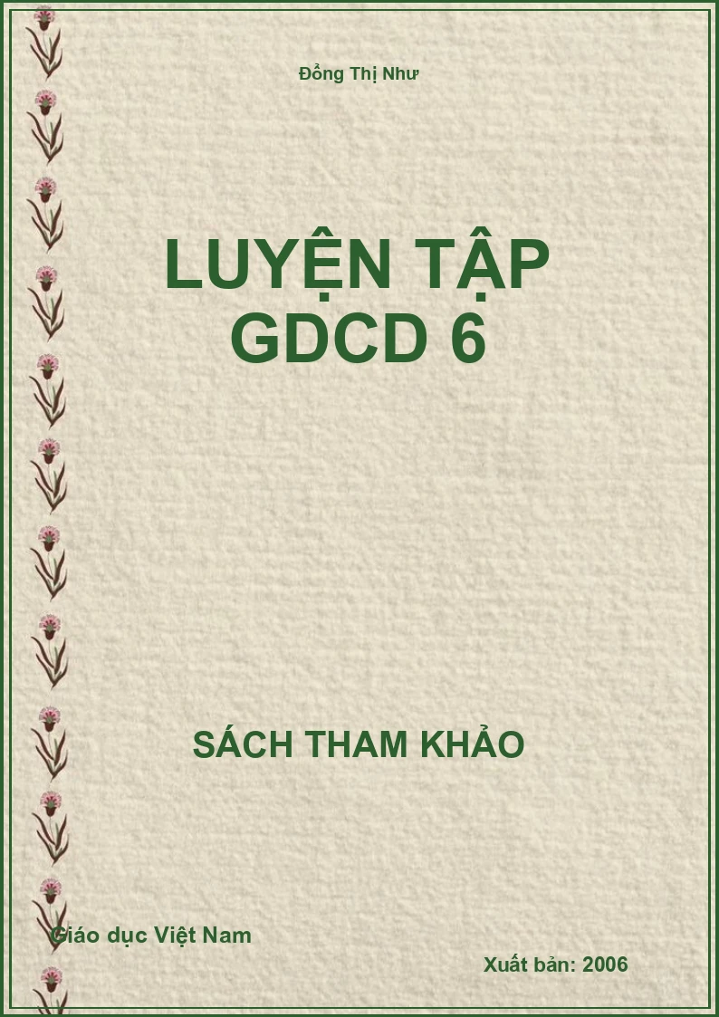 Luyện tập GDCD 6