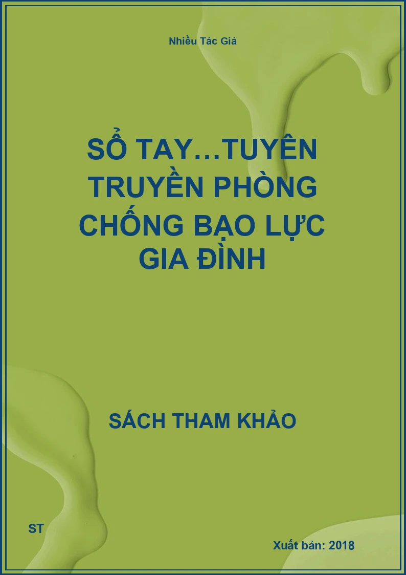 Sổ tay…tuyên truyền phòng chống bạo lực gia đình