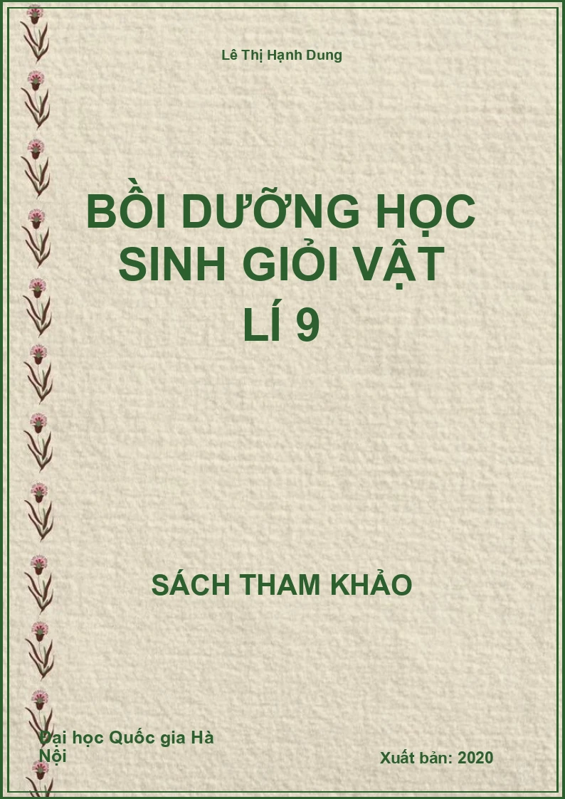 Bồi dưỡng học sinh giỏi vật lí 9