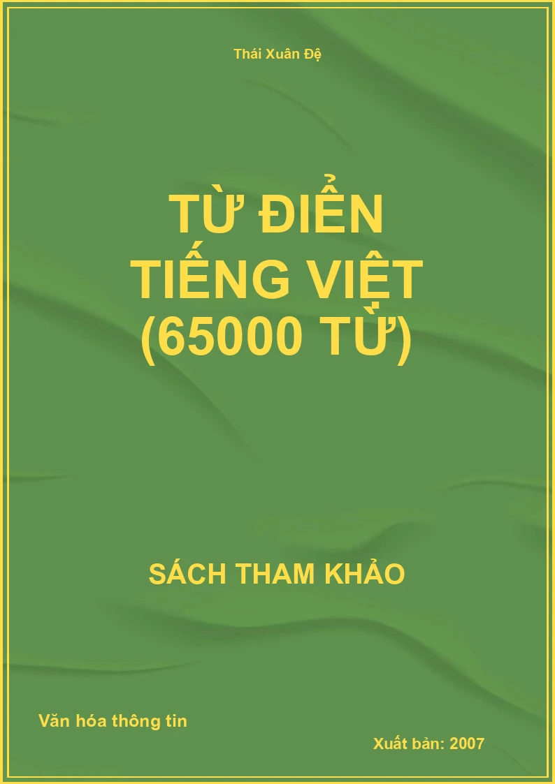 Từ điển Tiếng Việt (65000 từ)