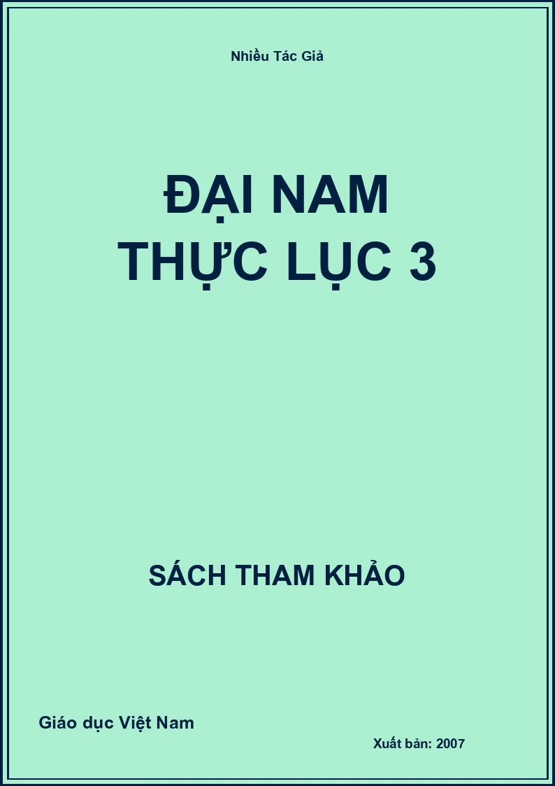 Đại Nam thực lục 3