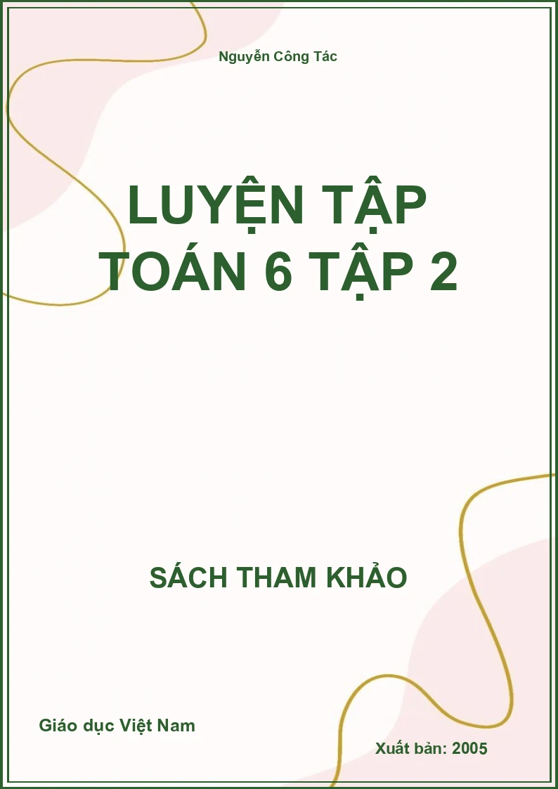 Luyện tập toán 6 tập 2