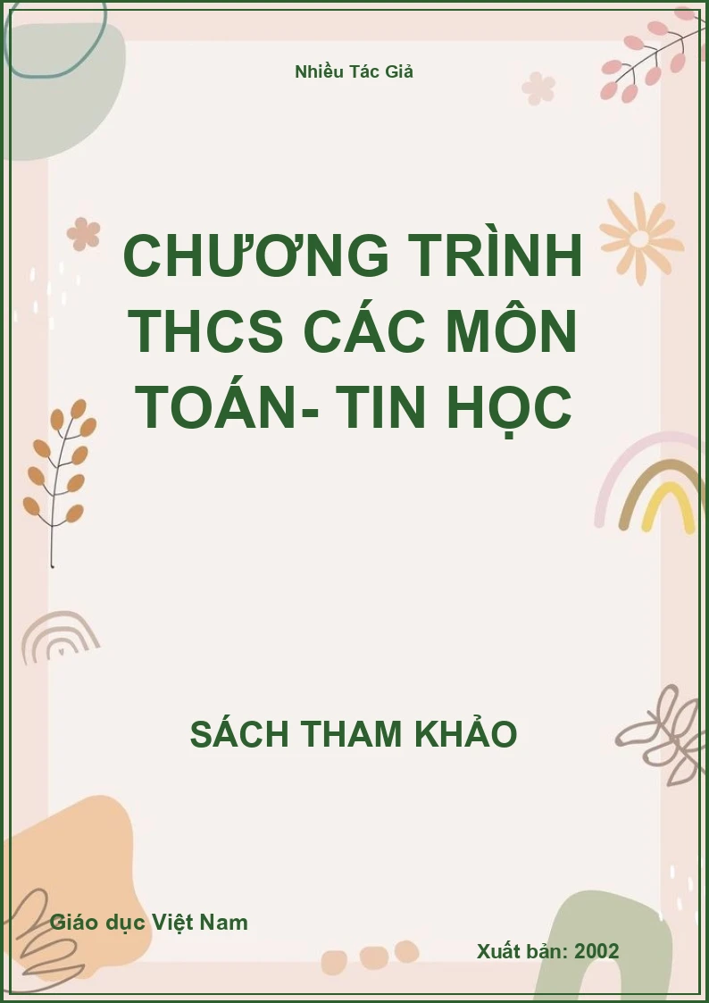 Chương trình THCS các môn toán- tin học